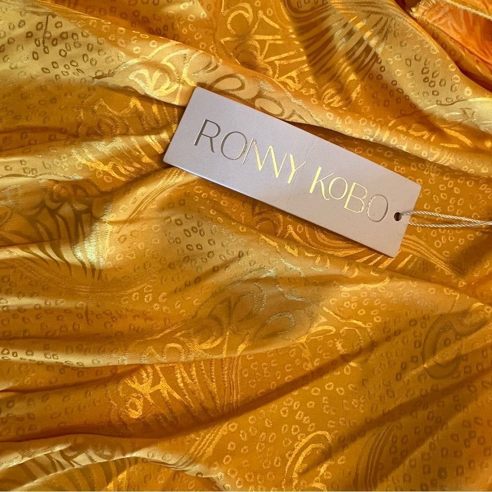Ronny Kobo Lorrie Top Long Sleeve Yellow Size S - Picture 9 of 9